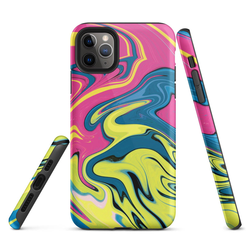 Load image into Gallery viewer, Creative Paint Colorful Hardshell iPhone Case Double Layer Impact Resistant Tough 3D Wrap CREATIVETECH
