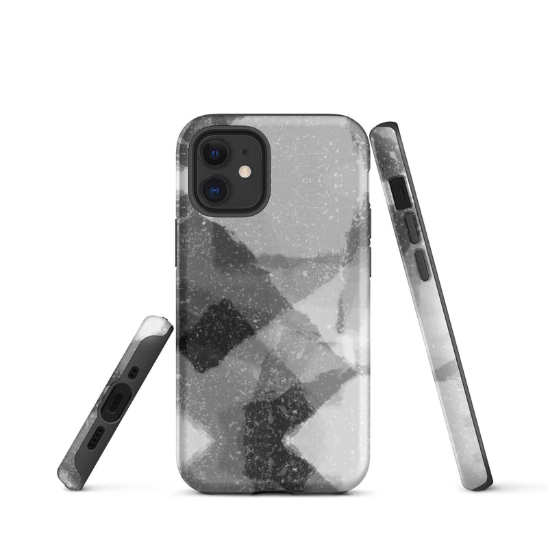 Load image into Gallery viewer, Creative Paint Black White Colorful Hardshell iPhone Case Double Layer Impact Resistant Tough 3D Wrap CREATIVETECH
