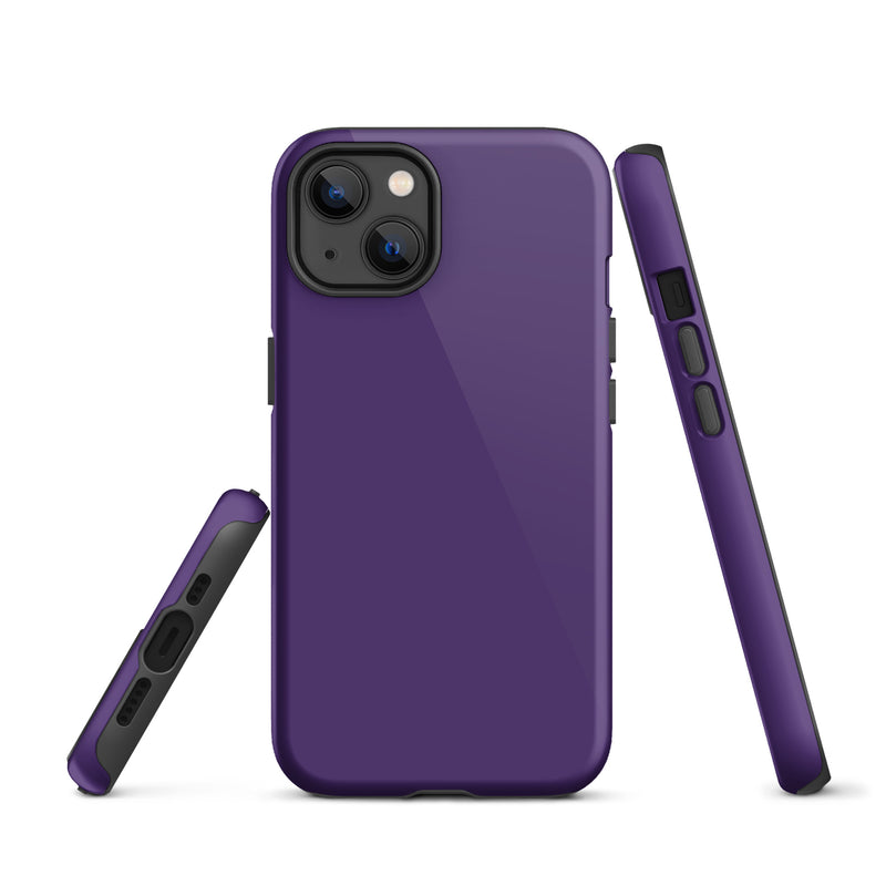 Load image into Gallery viewer, Purple iPhone Case Hardshell 3D Wrap Thermal Plain Color CREATIVETECH
