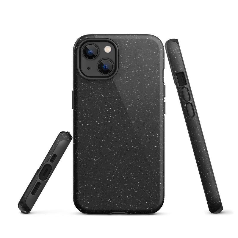 Load image into Gallery viewer, Speckled Black iPhone Case Hardshell 3D Wrap Thermal CREATIVETECH
