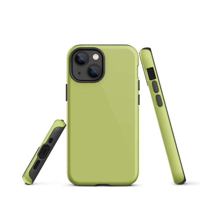 Wild Willow Green iPhone Case Hardshell 3D Wrap Thermal Plain Color CREATIVETECH