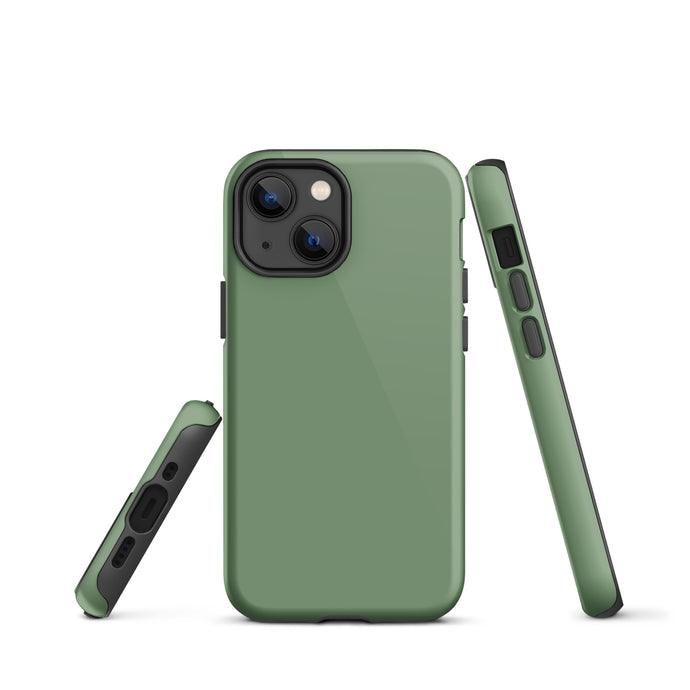 Amulet Green iPhone Case Hardshell 3D Wrap Thermal Plain Color CREATIVETECH