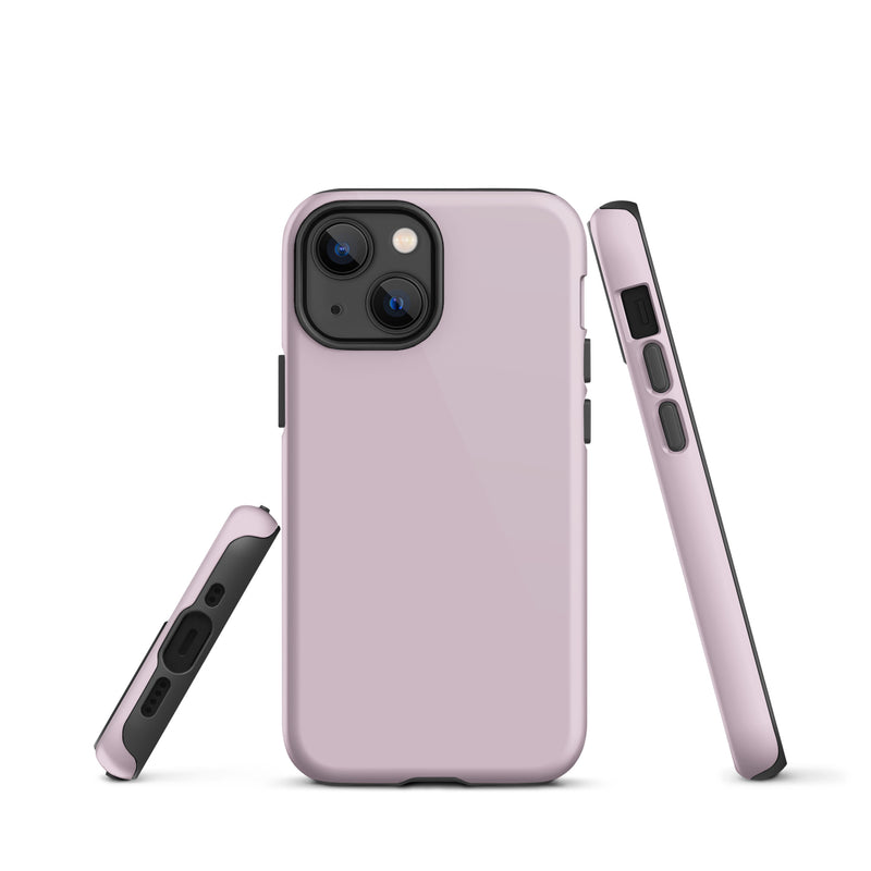 Load image into Gallery viewer, Pale Twilight Pink iPhone Case Hardshell 3D Wrap Thermal Plain Color CREATIVETECH
