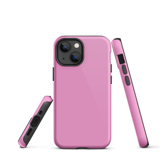 Lavender Rose Pink iPhone Case Hardshell 3D Wrap Thermal Plain Color CREATIVETECH