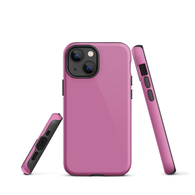 Load image into Gallery viewer, Hopbush Pink iPhone Case Hardshell 3D Wrap Thermal Plain Color CREATIVETECH
