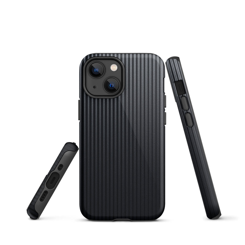 Load image into Gallery viewer, Carbon Fiber Striped iPhone Case Hardshell 3D Wrap Thermal Plain Color CREATIVETECH

