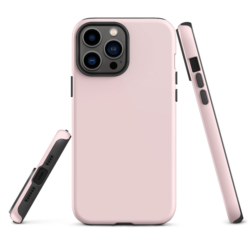 Load image into Gallery viewer, Pale Pink iPhone Case Hardshell 3D Wrap Thermal Plain Color CREATIVETECH
