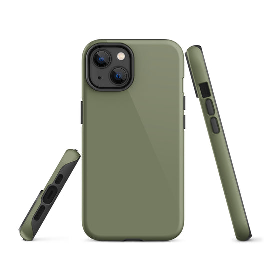 Finch Green iPhone Case Hardshell 3D Wrap Thermal Plain Color CREATIVETECH