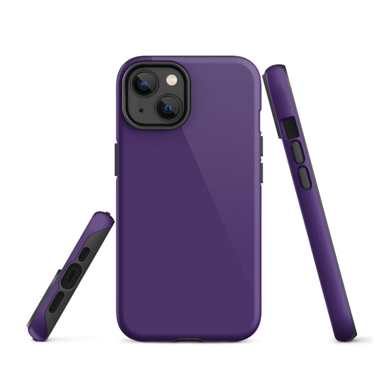 Purple iPhone Case Hardshell 3D Wrap Thermal Plain Color CREATIVETECH