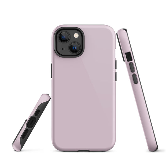 Pale Twilight Pink iPhone Case Hardshell 3D Wrap Thermal Plain Color CREATIVETECH