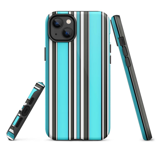 Colorful White Black Blue iPhone Case Double Layer Impact Resistant Tough 3D Wrap Matte or Glossy Finish CREATIVETECH