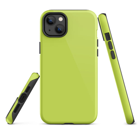 Mindaro Green iPhone Case Hardshell 3D Wrap Thermal Plain Color CREATIVETECH