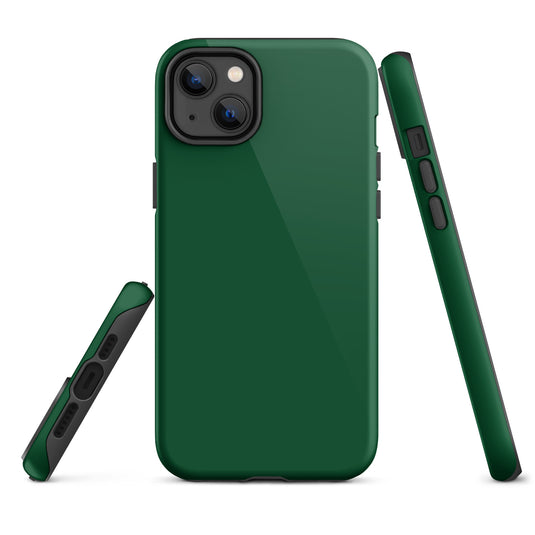 Forest Green iPhone Case Hardshell 3D Wrap Thermal Plain Color CREATIVETECH