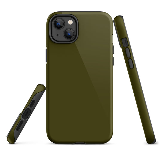 Karaka Green iPhone Case Hardshell 3D Wrap Thermal Plain Color CREATIVETECH