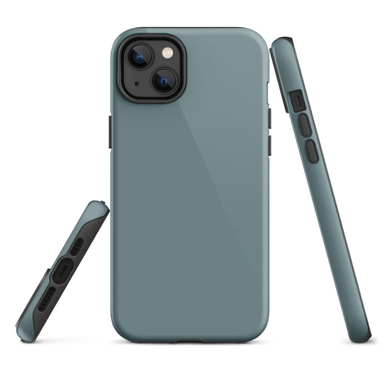 Gothic Blue iPhone Case Hardshell 3D Wrap Thermal Plain Color CREATIVETECH