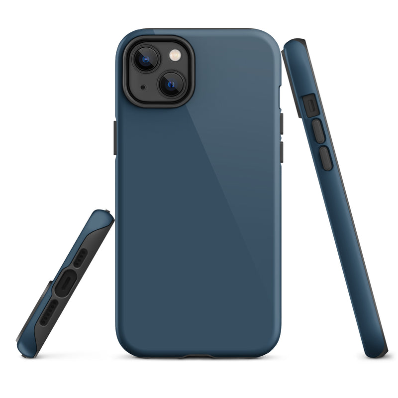 Load image into Gallery viewer, Arapawa Blue iPhone Case Hardshell 3D Wrap Thermal Plain Color CREATIVETECH
