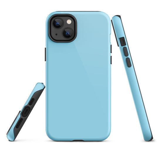 Columbia Blue iPhone Case Hardshell 3D Wrap Thermal Plain Color CREATIVETECH