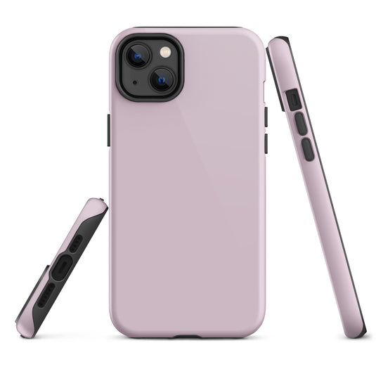Pale Twilight Pink iPhone Case Hardshell 3D Wrap Thermal Plain Color CREATIVETECH