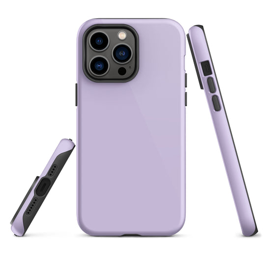 Fog Violet iPhone Case Hardshell 3D Wrap Thermal Plain Color CREATIVETECH