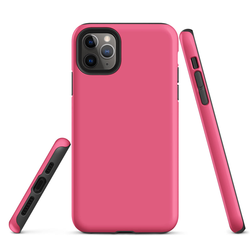 Load image into Gallery viewer, Brink Pink iPhone Case Hardshell 3D Wrap Thermal Plain Color CREATIVETECH
