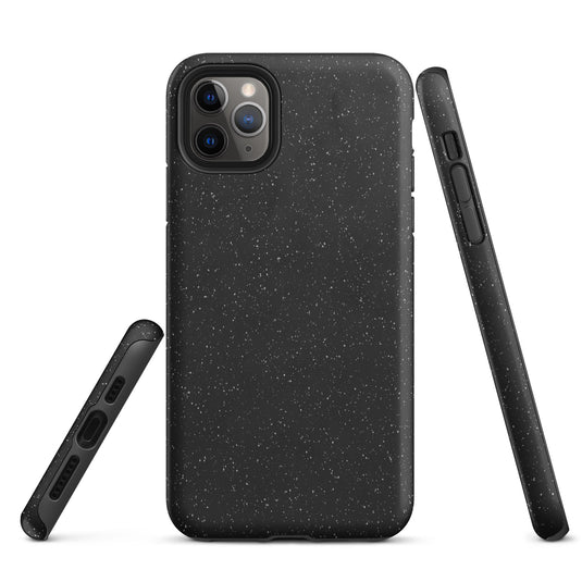Speckled Black iPhone Case Hardshell 3D Wrap Thermal CREATIVETECH
