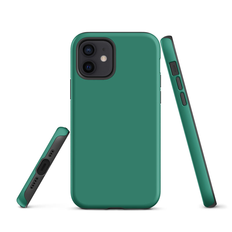 Load image into Gallery viewer, Elf Green iPhone Case Hardshell 3D Wrap Thermal Plain Color CREATIVETECH
