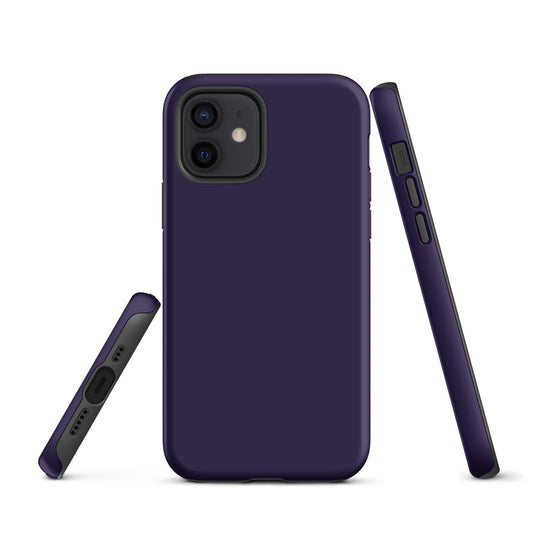Tolopea Purple iPhone Case Hardshell 3D Wrap Thermal Plain Color CREATIVETECH