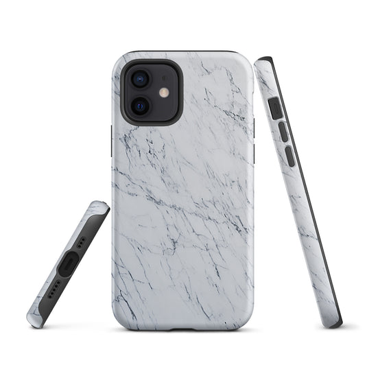 White Marble Stone iPhone Case Hardshell 3D Wrap Thermal CREATIVETECH