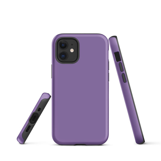 Ce Soir Violet iPhone Case Hardshell 3D Wrap Thermal Plain Color CREATIVETECH