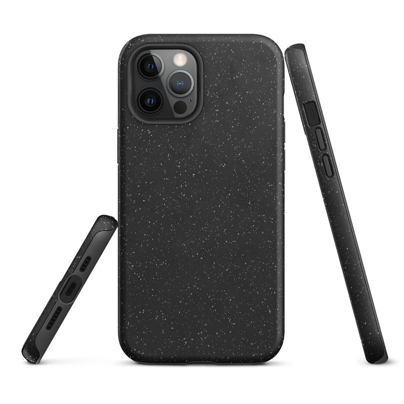 Load image into Gallery viewer, Speckled Black iPhone Case Hardshell 3D Wrap Thermal CREATIVETECH
