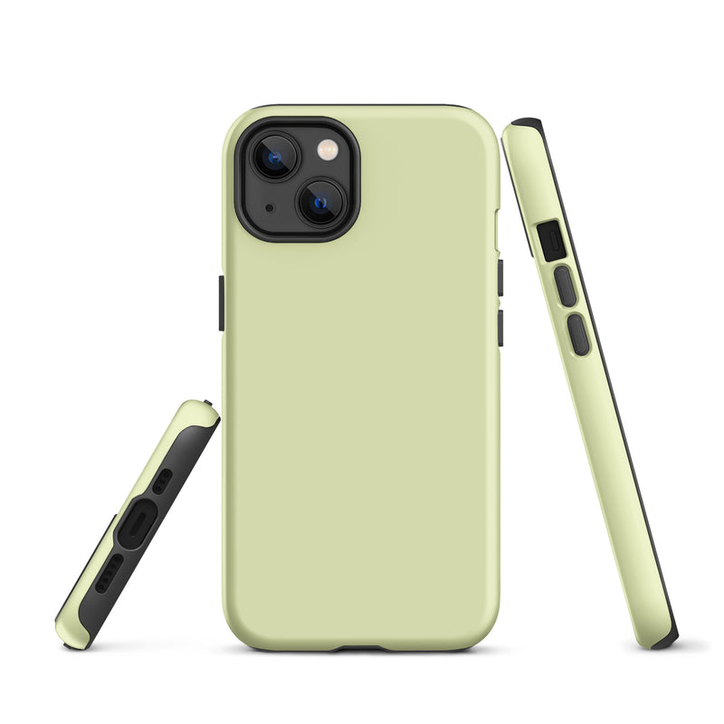 Load image into Gallery viewer, Snow Flurry Green iPhone Case Hardshell 3D Wrap Thermal Plain Color CREATIVETECH
