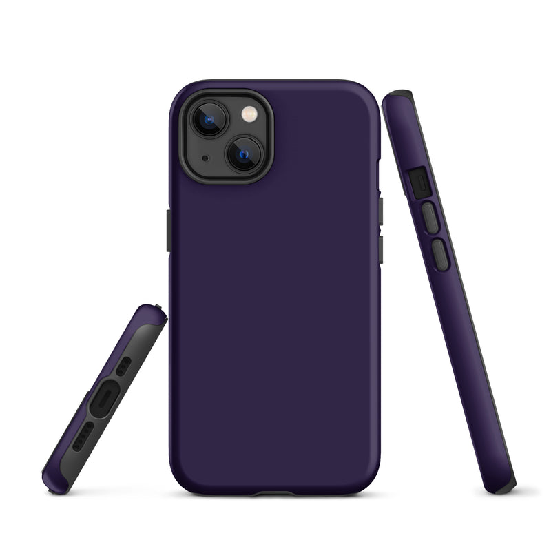 Load image into Gallery viewer, Tolopea Purple iPhone Case Hardshell 3D Wrap Thermal Plain Color CREATIVETECH
