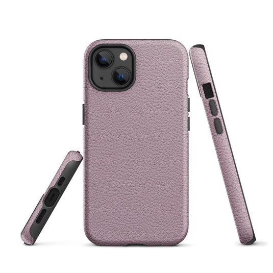 Ash Pink Leather iPhone Case Hardshell 3D Wrap Thermal CREATIVETECH