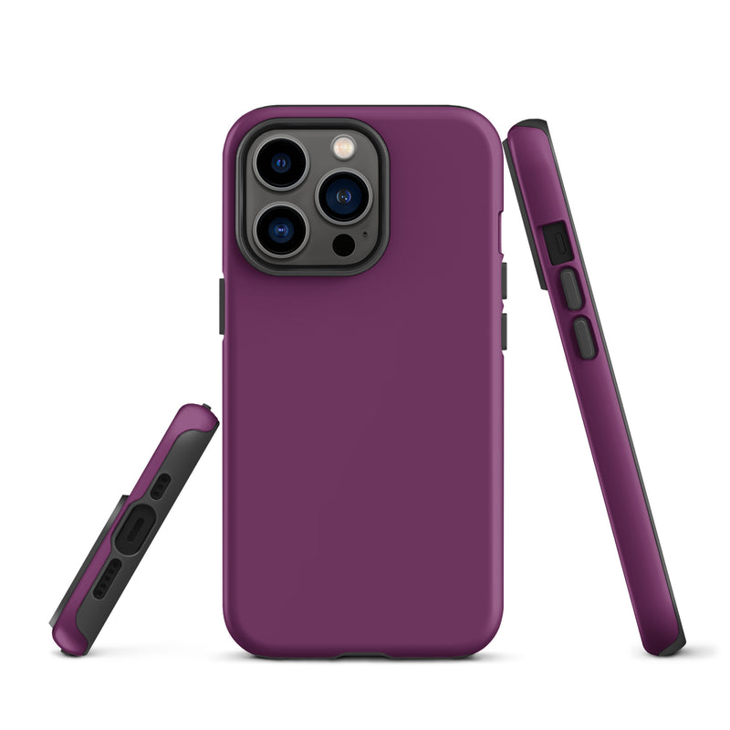Load image into Gallery viewer, Palatinate Purple iPhone Case Hardshell 3D Wrap Thermal Plain Color CREATIVETECH
