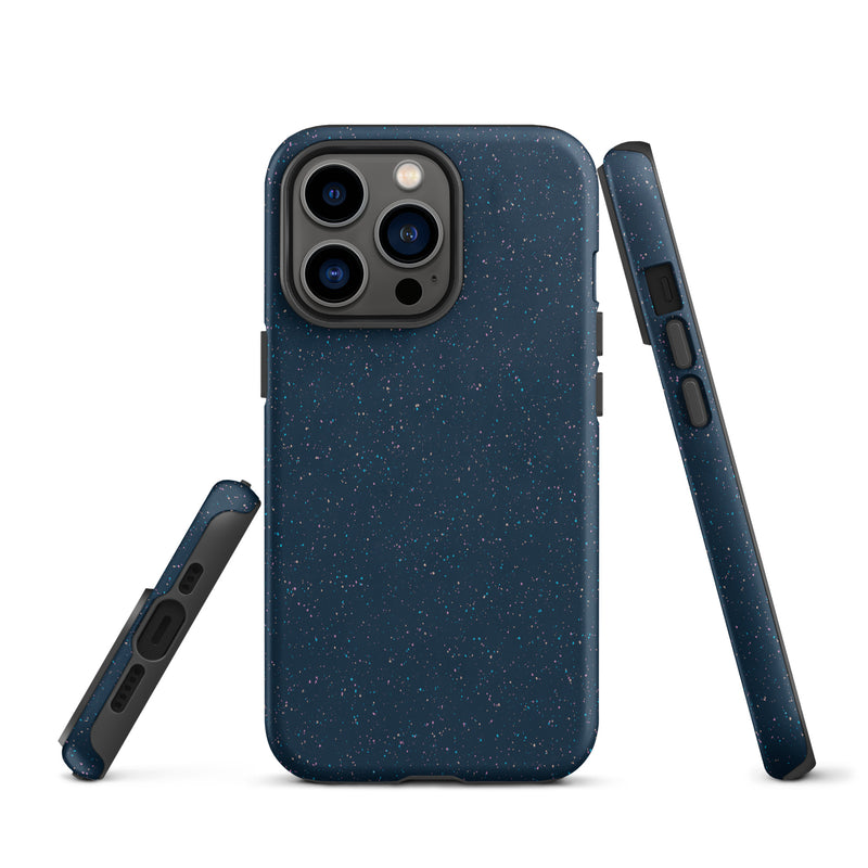 Load image into Gallery viewer, Speckled Deep Blue iPhone Case Hardshell 3D Wrap Thermal CREATIVETECH
