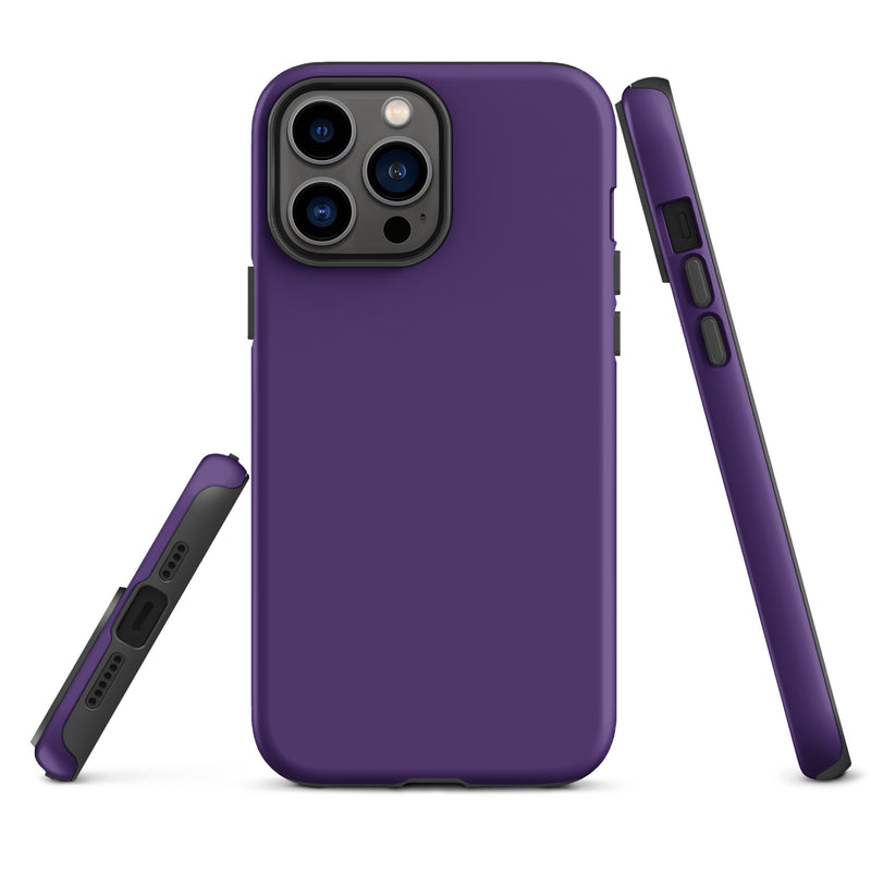 Load image into Gallery viewer, Purple iPhone Case Hardshell 3D Wrap Thermal Plain Color CREATIVETECH
