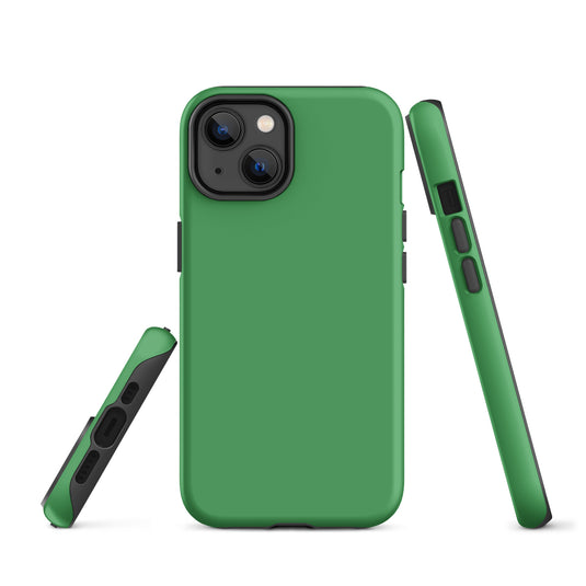 Chateau Green iPhone Case Hardshell 3D Wrap Thermal Plain Color CREATIVETECH