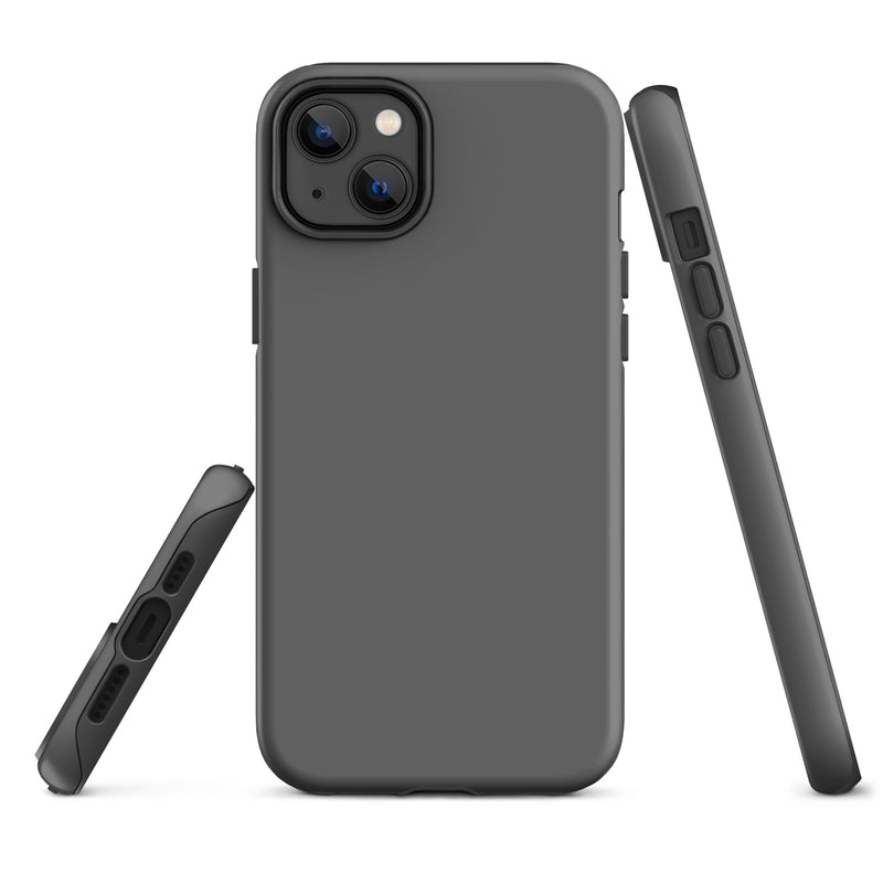 Load image into Gallery viewer, Zambezi Grey iPhone Case Hardshell 3D Wrap Thermal Plain Color CREATIVETECH
