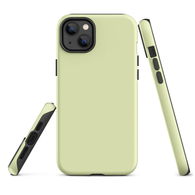 Load image into Gallery viewer, Snow Flurry Green iPhone Case Hardshell 3D Wrap Thermal Plain Color CREATIVETECH
