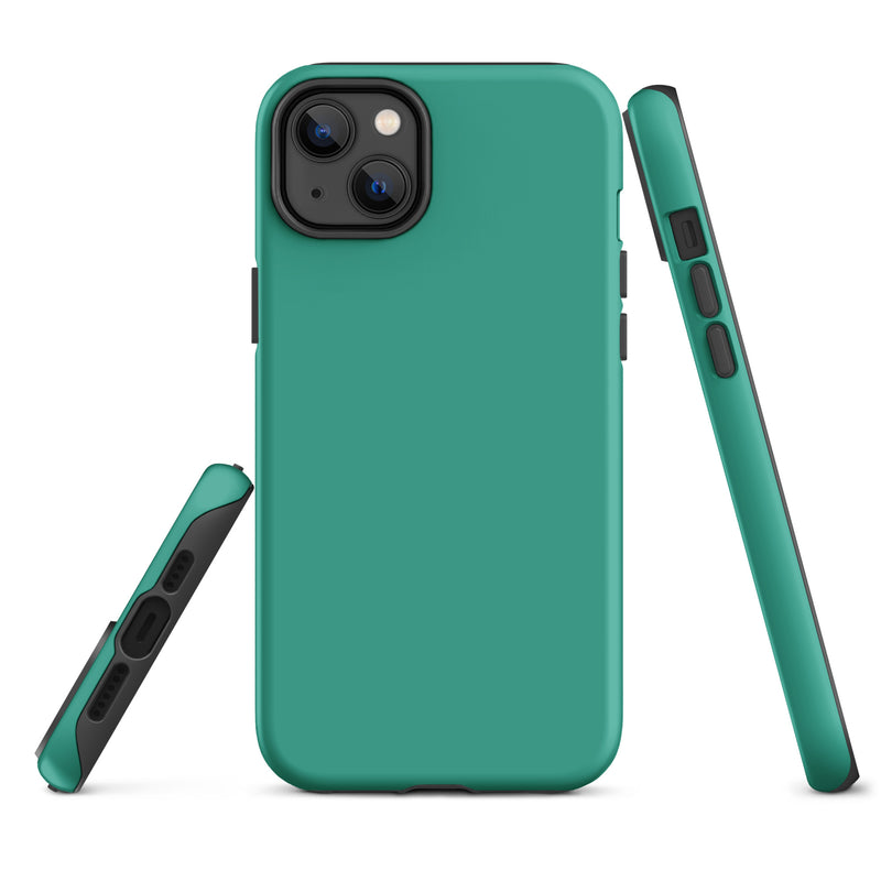 Load image into Gallery viewer, Niagara Green iPhone Case Hardshell 3D Wrap Thermal Plain Color CREATIVETECH
