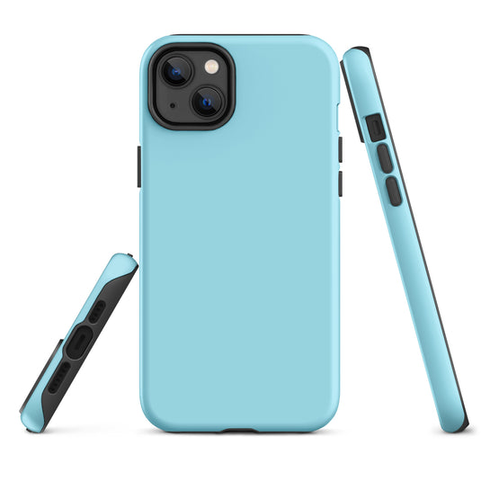 Blizzard Blue iPhone Case Hardshell 3D Wrap Thermal Plain Color CREATIVETECH