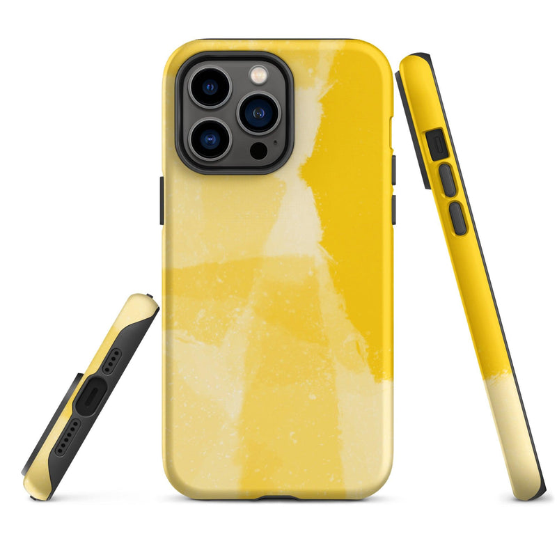 Load image into Gallery viewer, Creative Paint Yellow Colorful Hardshell iPhone Case Double Layer Impact Resistant Tough 3D Wrap CREATIVETECH
