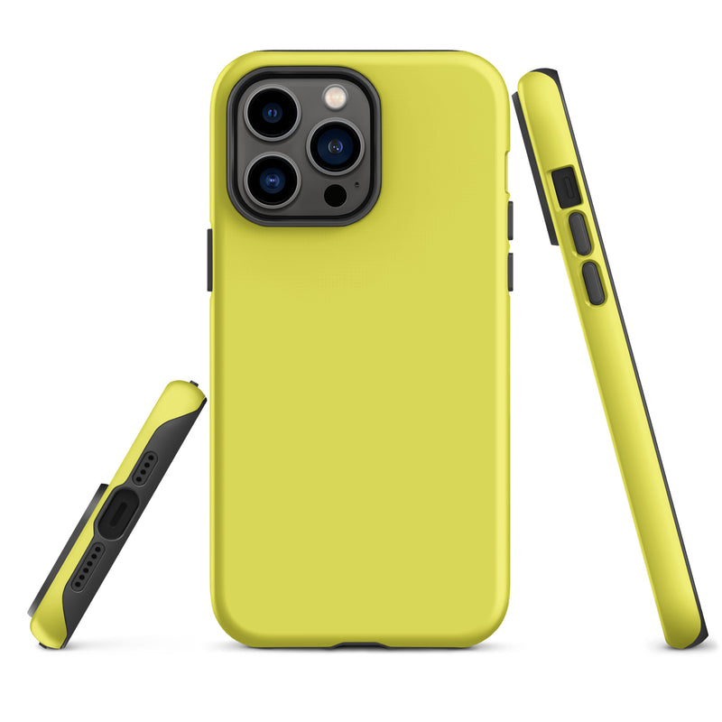 Load image into Gallery viewer, Daisy Yellow iPhone Case Hardshell 3D Wrap Thermal Plain Color CREATIVETECH
