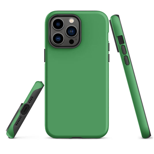 Chateau Green iPhone Case Hardshell 3D Wrap Thermal Plain Color CREATIVETECH