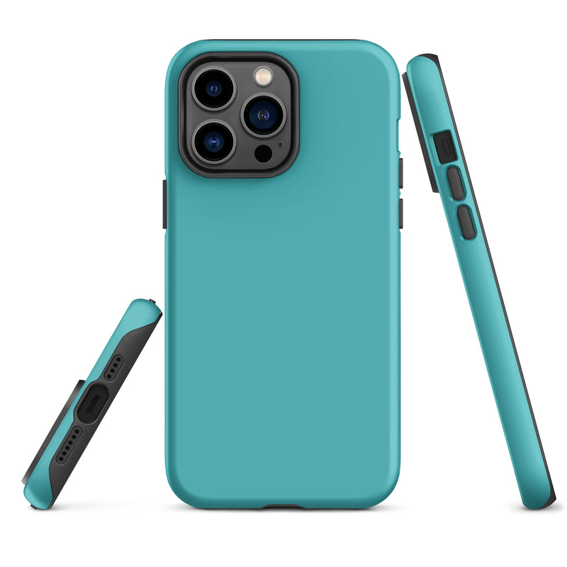 Load image into Gallery viewer, Viking Blue iPhone Case Hardshell 3D Wrap Thermal Plain Color CREATIVETECH
