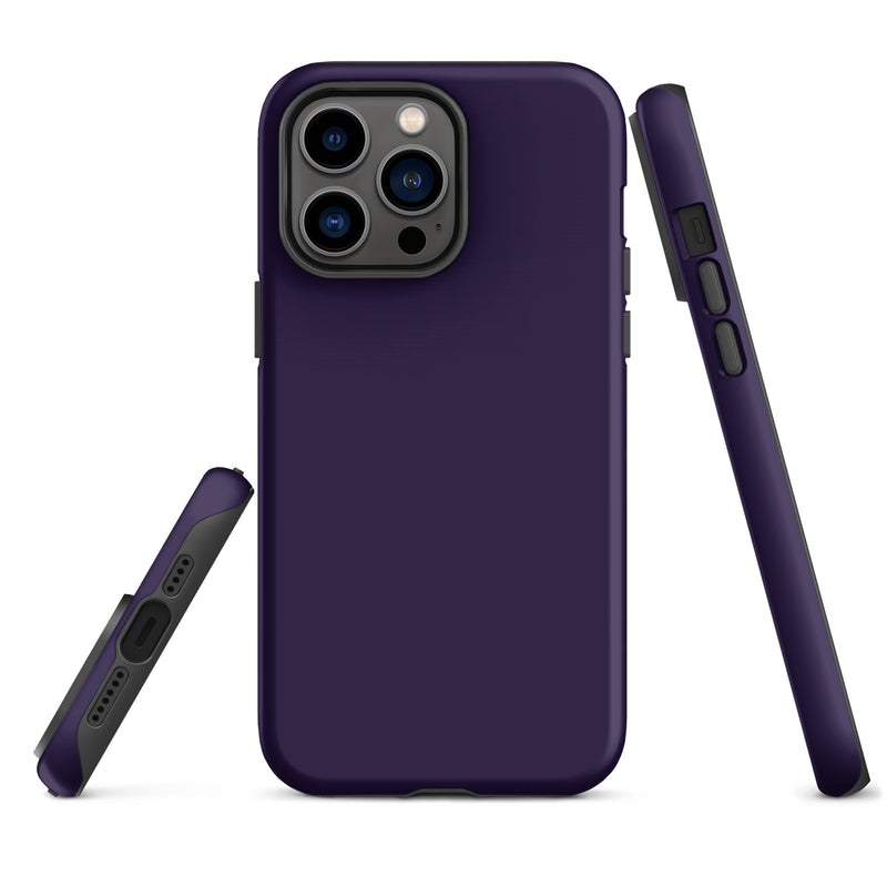 Load image into Gallery viewer, Tolopea Purple iPhone Case Hardshell 3D Wrap Thermal Plain Color CREATIVETECH
