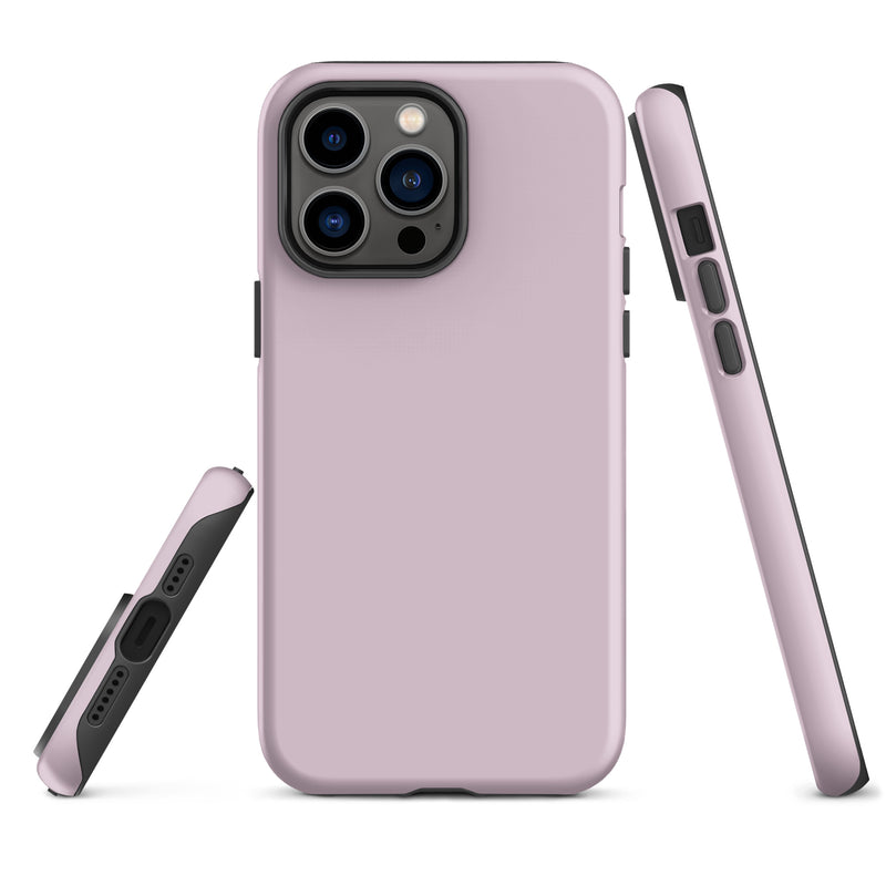 Load image into Gallery viewer, Pale Twilight Pink iPhone Case Hardshell 3D Wrap Thermal Plain Color CREATIVETECH
